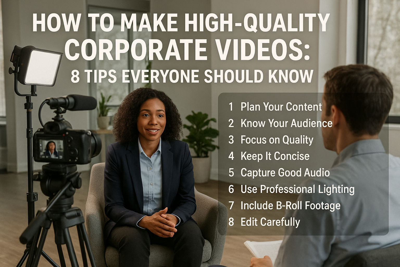 How to Make High-Quality Corporate Videos: 8 Tips Everyone Should Know