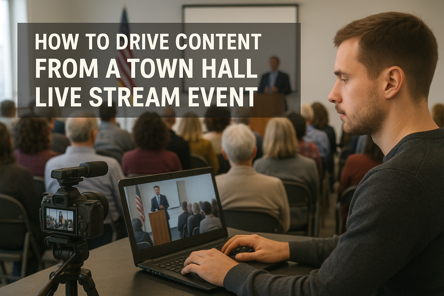 How to Drive Content from a Town Hall Live Stream Event